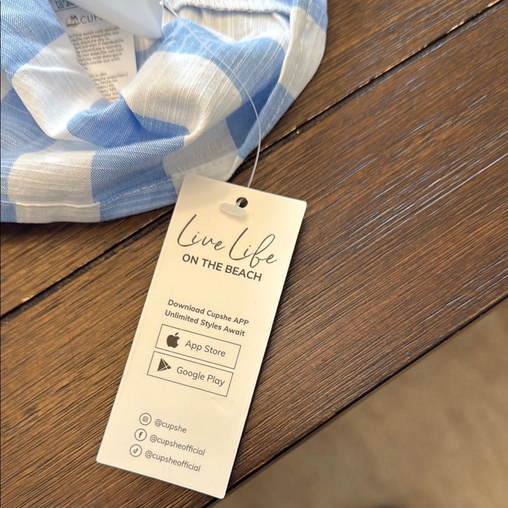 Cupshe Blue and White Striped Mini Dress - Picture 5 of 11